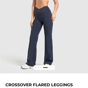 Black Gymshark Crossover Flair Leggings